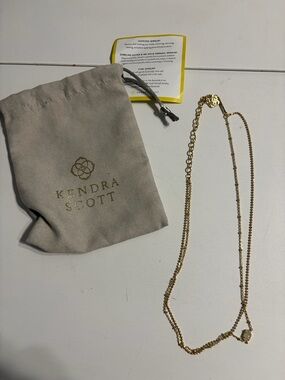 New- Kendra Scott Emilie gold necklace